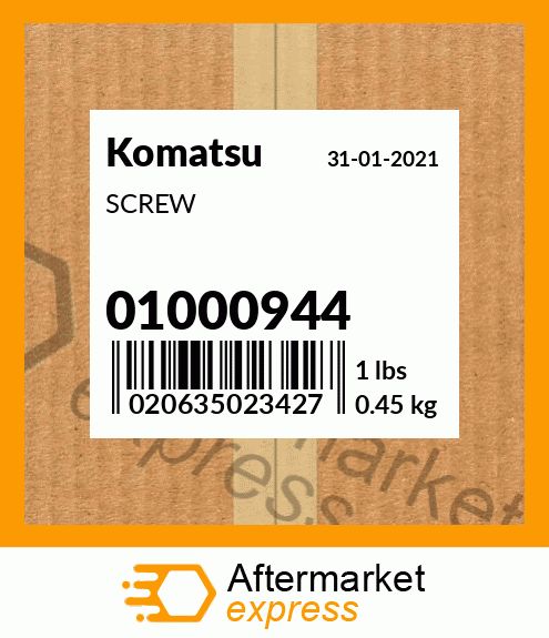 Spare part 01000944 + SCREW