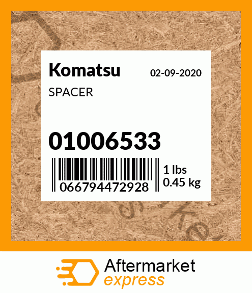 Spare part 01006533 + SPACER