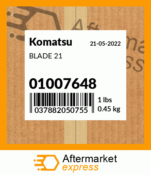 Spare part 01007648 + BLADE 21