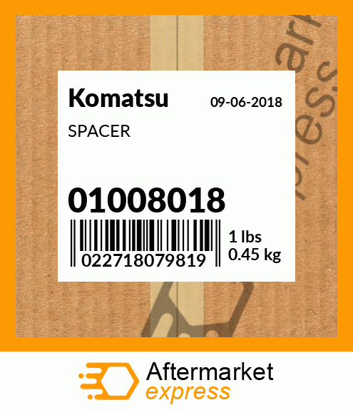 Spare part 01008018 + SPACER