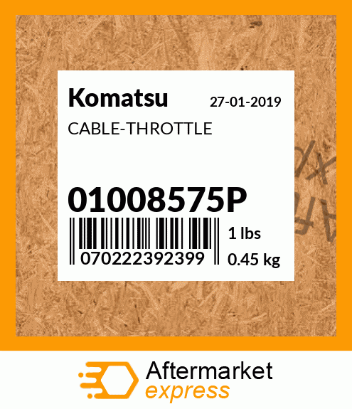 Spare part 01008575P + CABLE-THROTTLE