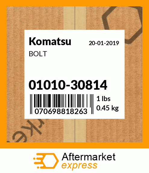 Spare part 01010-30814 + BOLT