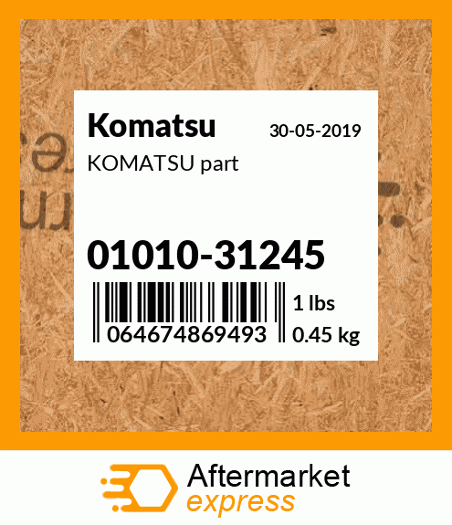 Spare part 01010-31245 + KOMATSU part