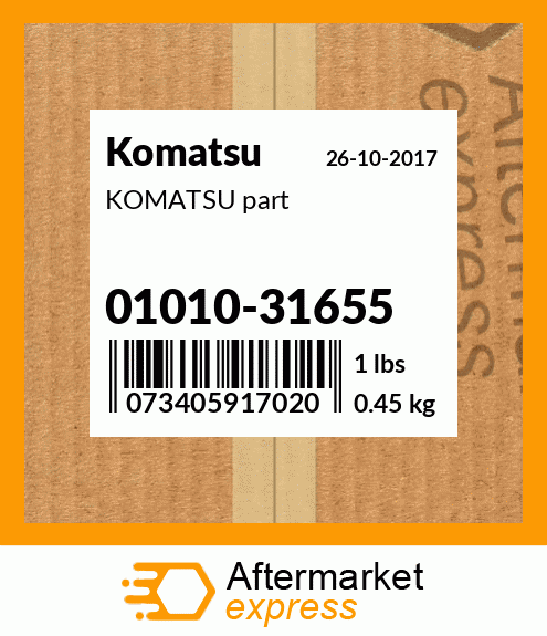 Spare part 01010-31655 + KOMATSU part