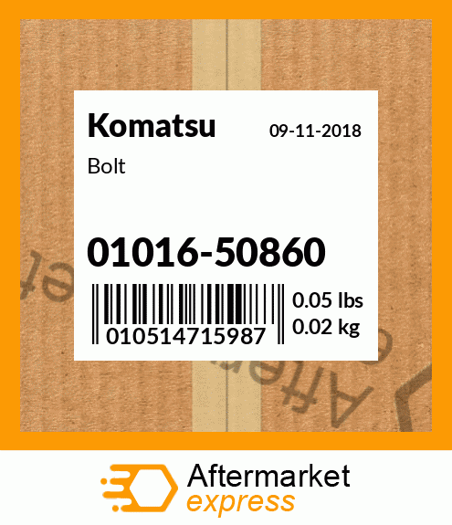 Bolt 01016-50860