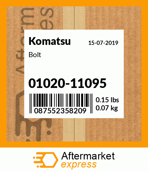 98752R1 - KOMATSU part fits Komatsu | Price: $0.42