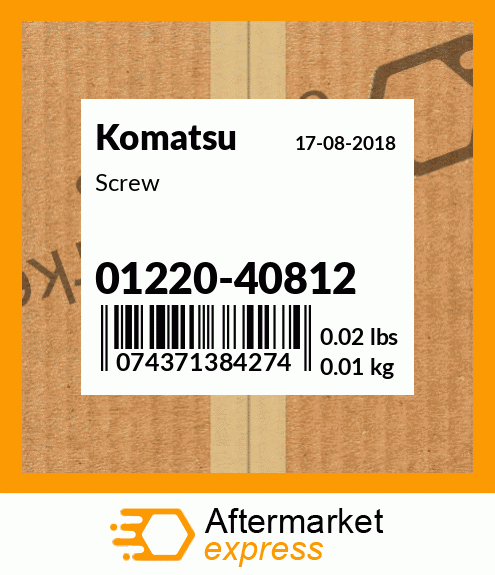 Spare part 01220-40812 + Screw