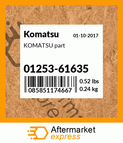 KOMATSU part 01253-61635