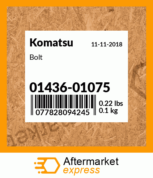 Bolt 01436-01075