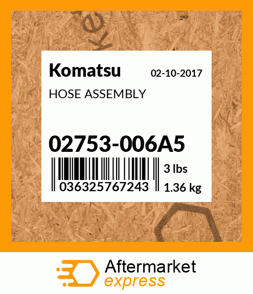 HOSE ASSEMBLY 02753-006A5