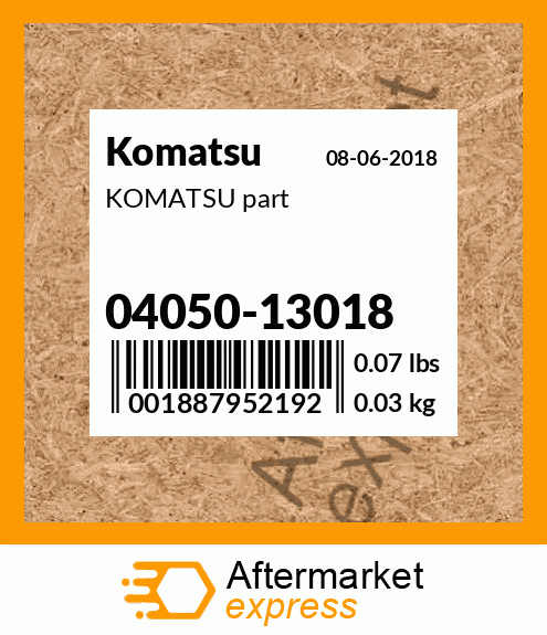 KOMATSU part 04050-13018