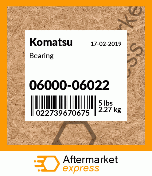 Spare part 06000-06022 + Bearing