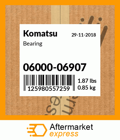 Spare part 06000-06907 + Bearing