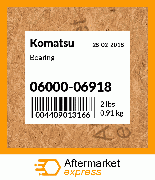 Spare part 0600006918 + Bearing