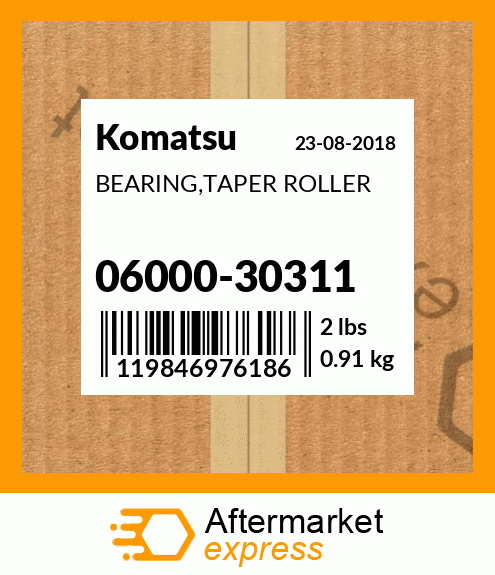 Spare part 06000-30311 + BEARING,TAPER ROLLER