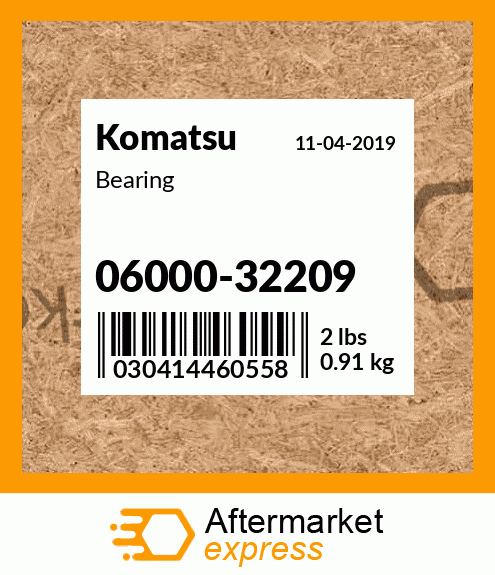 Spare part 06000-32209 + Bearing