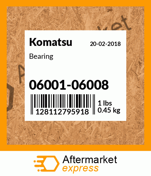 Spare part 06001-06008 + Bearing