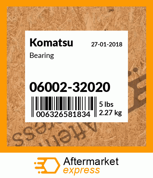 Spare part 06002-32020 + Bearing