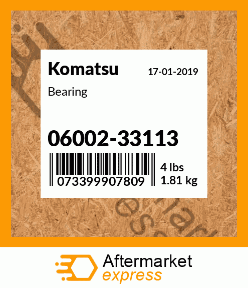 Spare part 06002-33113 + Bearing