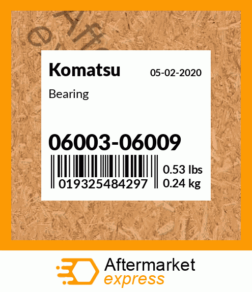 Spare part 06003-06009 + Bearing