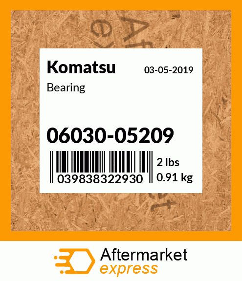 Spare part 06030-05209 + Bearing