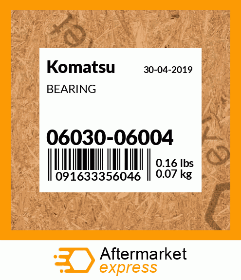 Spare part 0603006004 + BEARING