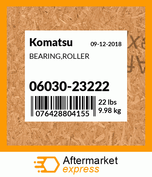 Spare part 06030-23222 + BEARING,ROLLER