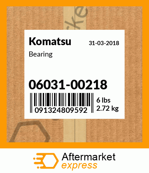 Spare part 06031-00218 + Bearing