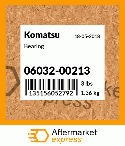 Spare part 06032-00213 + Bearing