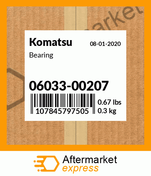 Spare part 06033-00207 + Bearing