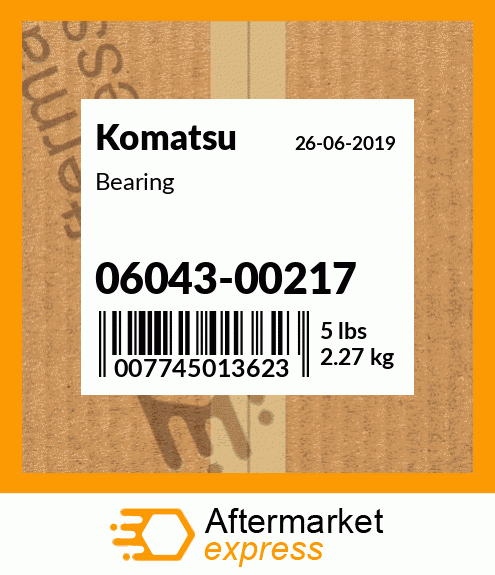 Spare part 06043-00217 + Bearing