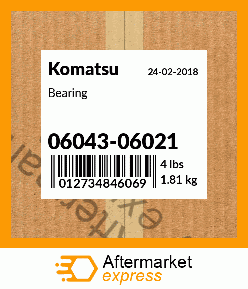 Spare part 06043-06021 + Bearing