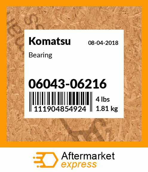 Spare part 0604306216 + Bearing