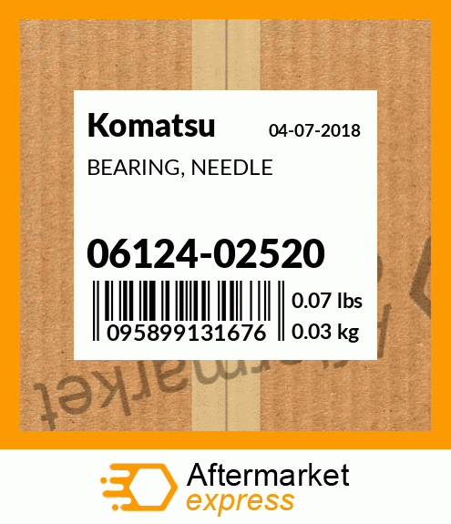 Spare part 06124-02520 + BEARING, NEEDLE