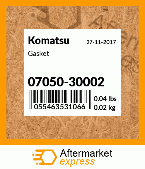 Spare part 07050-30002 + Gasket