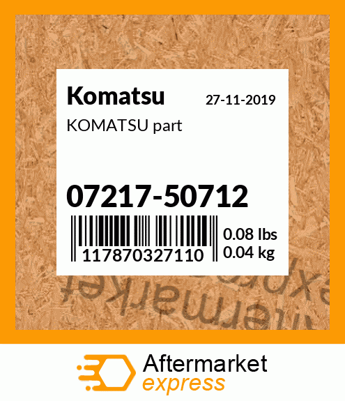 KOMATSU part 07217-50712
