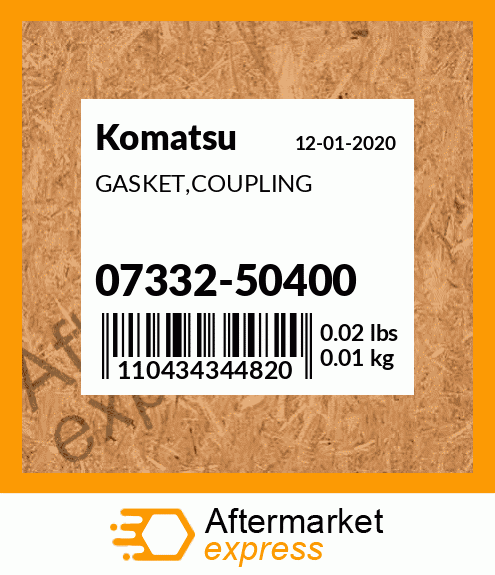 Spare part 07332-50400 + GASKET,COUPLING