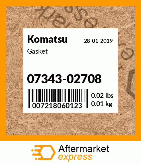 Spare part 07343-02708 + Gasket