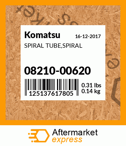 SPIRAL TUBE,SPIRAL 08210-00620
