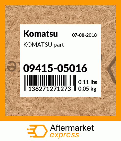 KOMATSU part 09415-05016