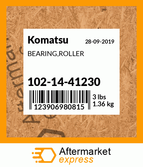 Spare part 102-14-41230 + BEARING,ROLLER