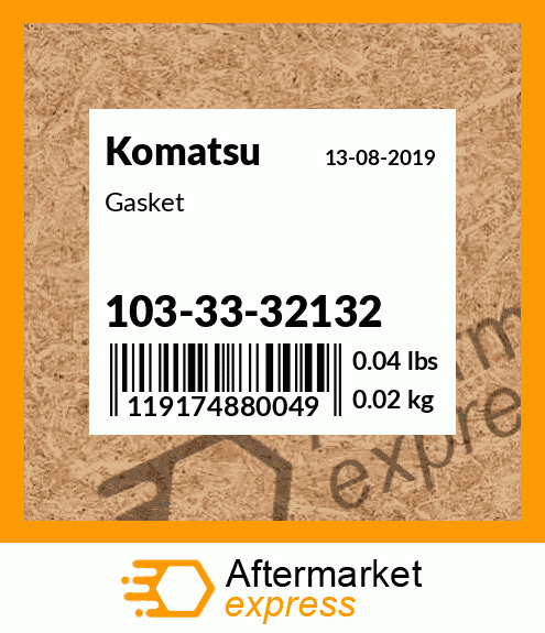 Spare part 103-33-32132 + Gasket