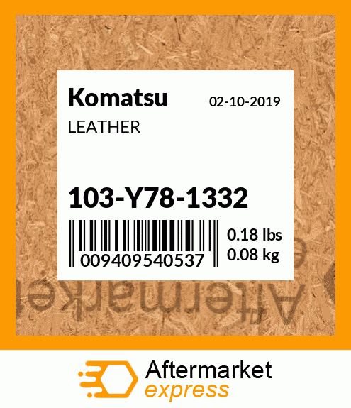 Spare part 103-Y78-1332 + LEATHER