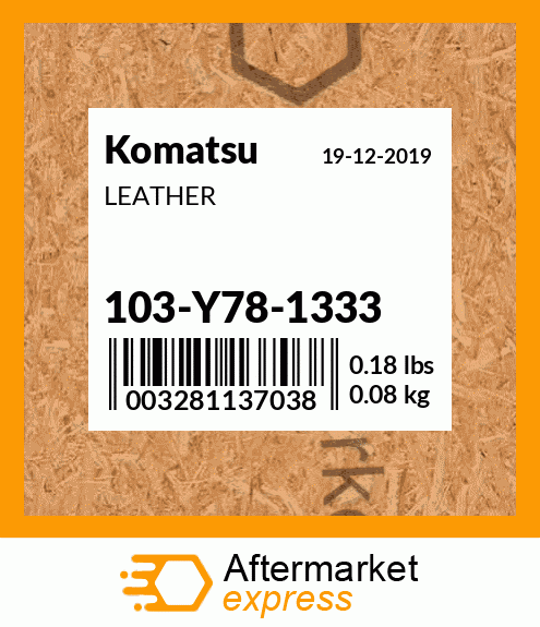 Spare part 103-Y78-1333 + LEATHER