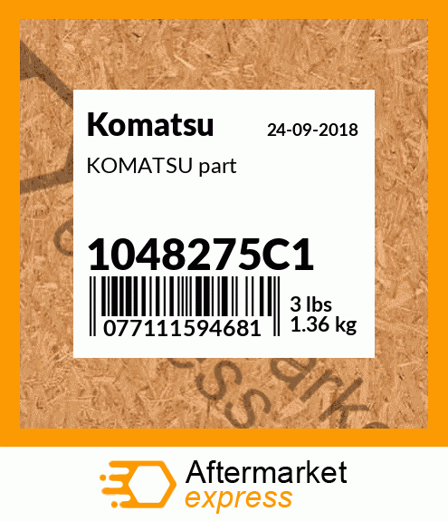 XA4438 - KOMATSU part fits Komatsu | Price: $109.34