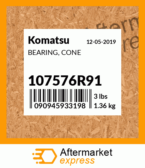 Spare part 107576R91 + BEARING, CONE