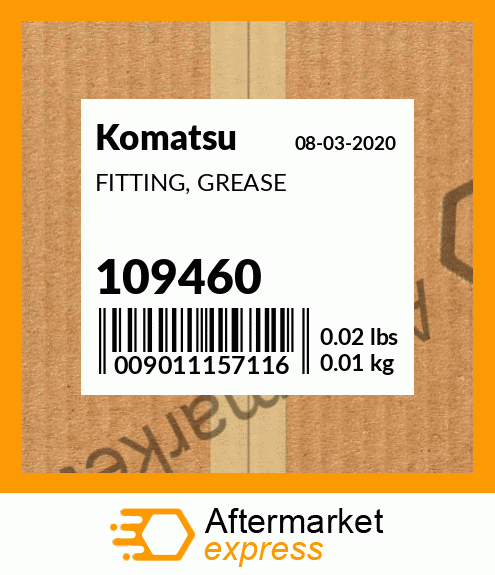 Spare part 109460 + FITTING, GREASE