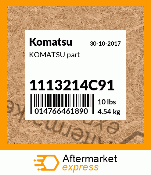 KOMATSU part 1113214C91