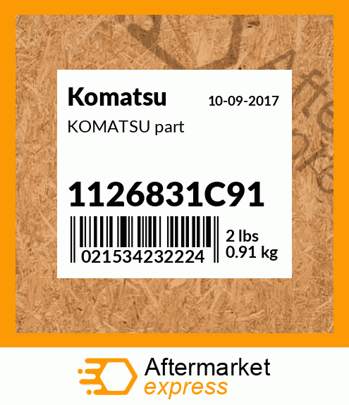KOMATSU part 1126831C91