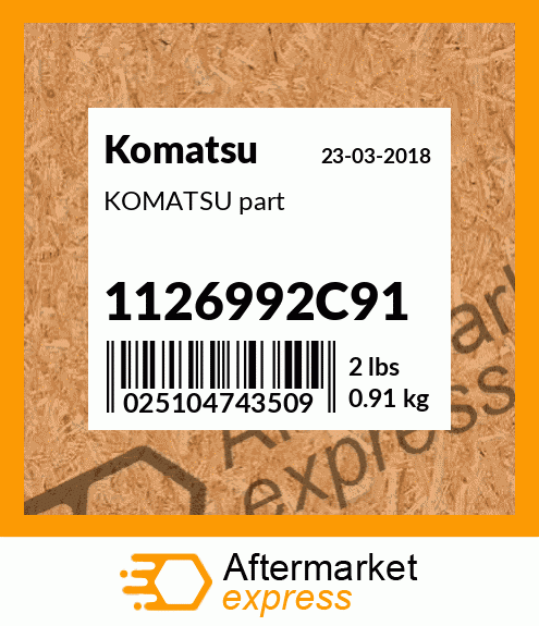 KOMATSU part 1126992C91
